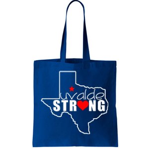 Uvalde Strong Texas Map Heart Tote Bag