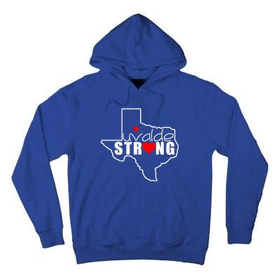 Uvalde Strong Texas Map Heart Tall Hoodie