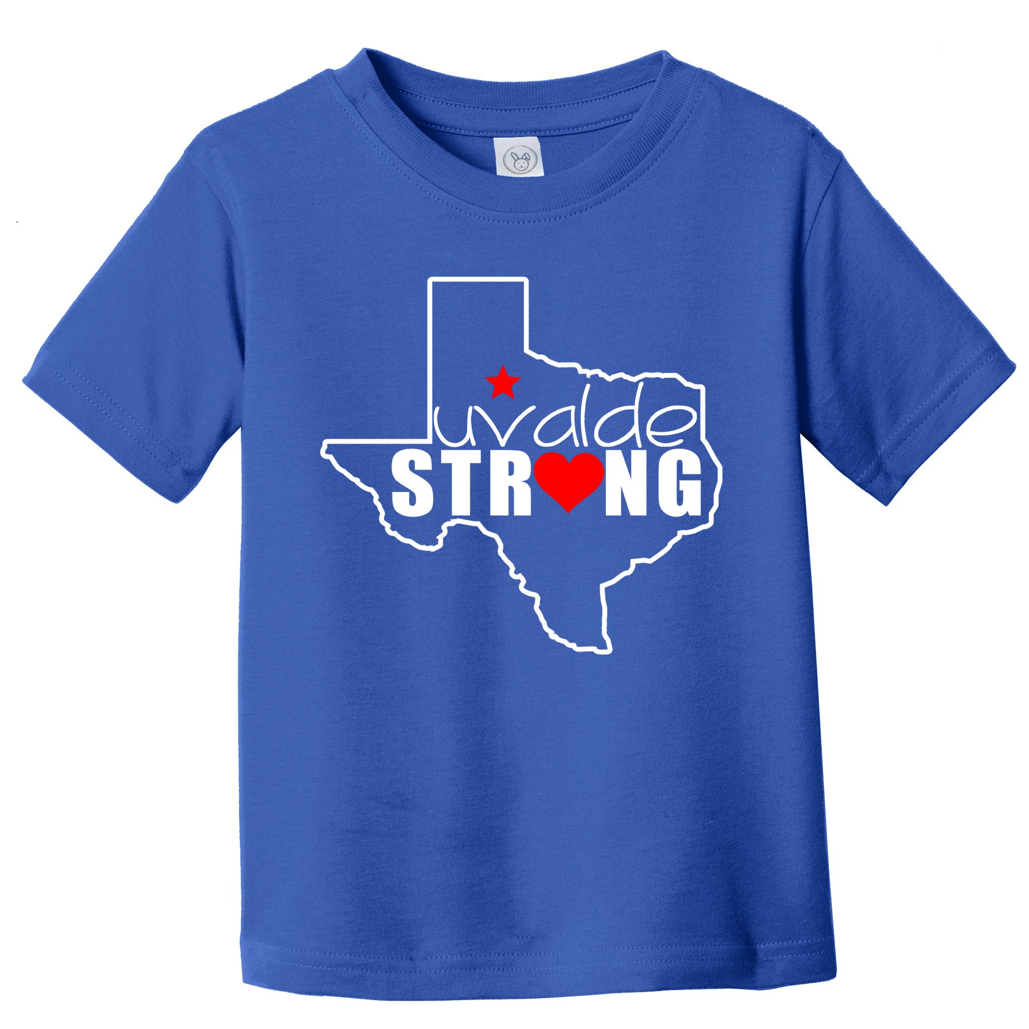 Uvalde Strong Texas Map Heart Toddler T-Shirt
