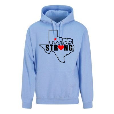 Uvalde Strong Texas Map Heart Unisex Surf Hoodie