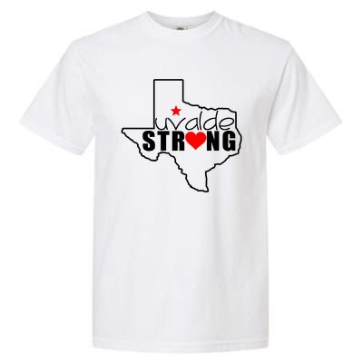 Uvalde Strong Texas Map Heart Garment-Dyed Heavyweight T-Shirt