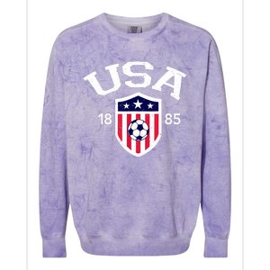 USA Soccer Team Ball Shirt America Soccer Team 2022 Colorblast Crewneck Sweatshirt