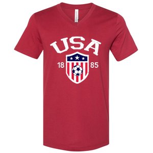 USA Soccer Team Ball Shirt America Soccer Team 2022 V-Neck T-Shirt