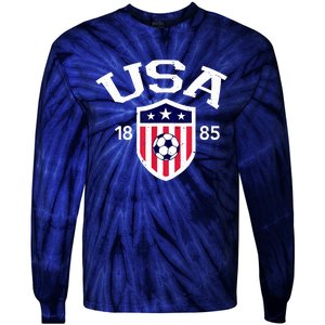 USA Soccer Team Ball Shirt America Soccer Team 2022 Tie-Dye Long Sleeve Shirt