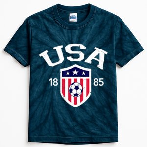 USA Soccer Team Ball Shirt America Soccer Team 2022 Kids Tie-Dye T-Shirt