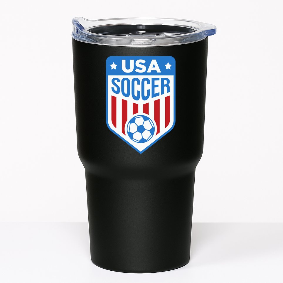 USA Soccer Team Support The Team Shirt USA Flag Football Tumbler