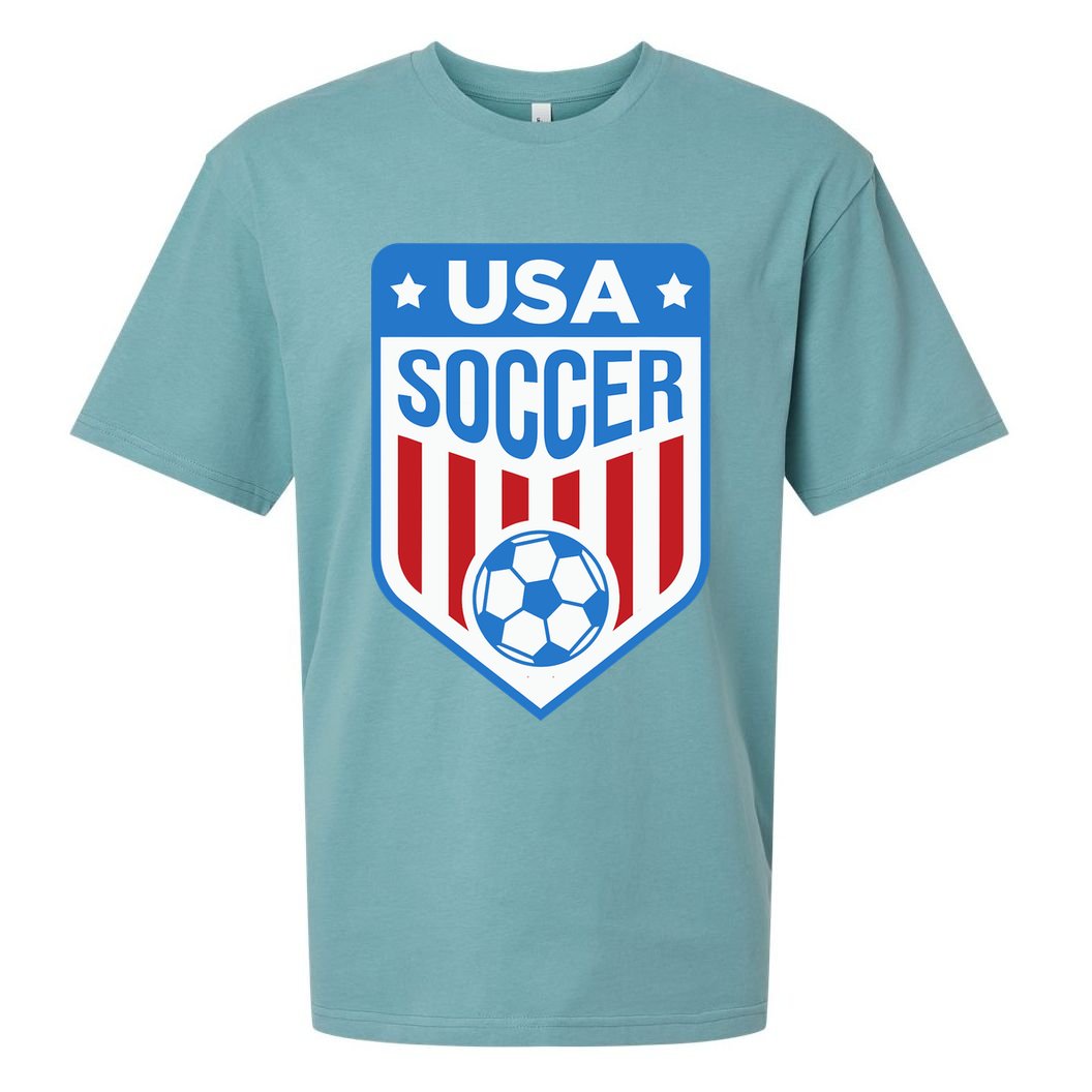 USA Soccer Team Support The Team Shirt USA Flag Football Sueded Cloud Jersey T-Shirt