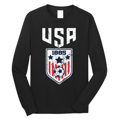 USA Soccer Team 1885 Cool Futbol Equipment Long Sleeve Shirt