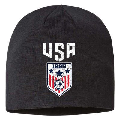 USA Soccer Team 1885 Cool Futbol Equipment Sustainable Beanie