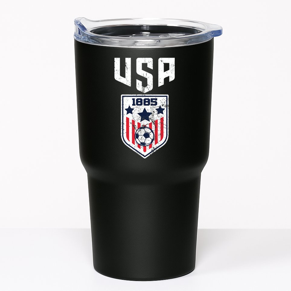 USA Soccer Team 1885 Cool Futbol Equipment Tumbler
