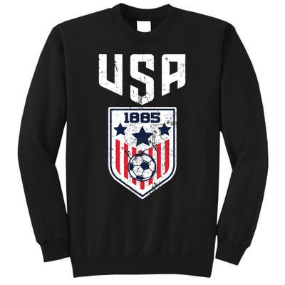 USA Soccer Team 1885 Cool Futbol Equipment Tall Sweatshirt