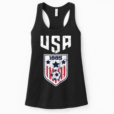 USA Soccer Team 1885 Cool Futbol Equipment Womens Tank Top