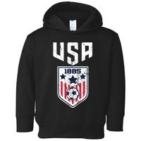 USA Soccer Team 1885 Cool Futbol Equipment Toddler Hoodie