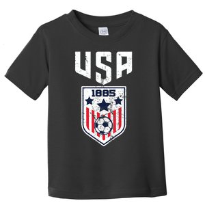 USA Soccer Team 1885 Cool Futbol Equipment Toddler T-Shirt