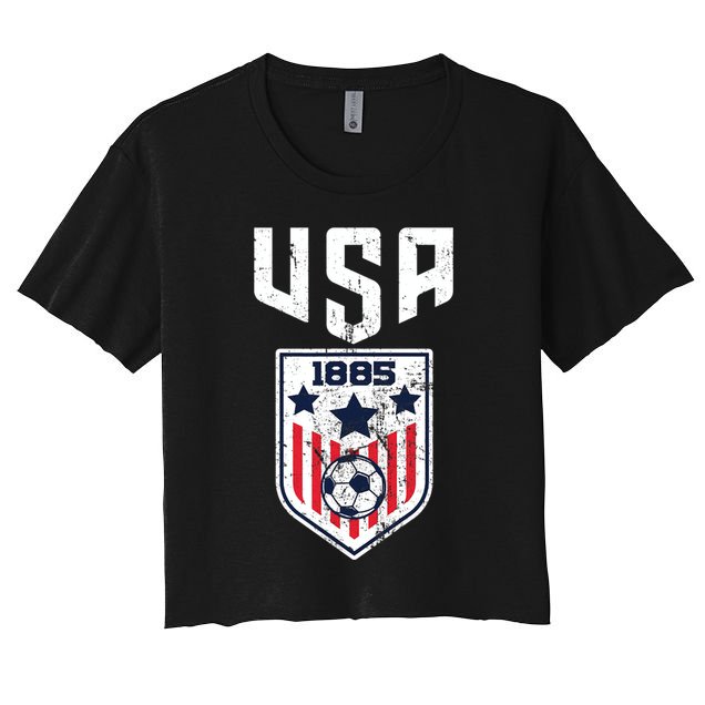 USA Soccer Team 1885 Cool Futbol Equipment Crop Top