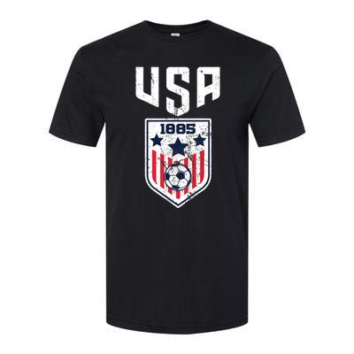 USA Soccer Team 1885 Cool Futbol Equipment Softstyle CVC T-Shirt