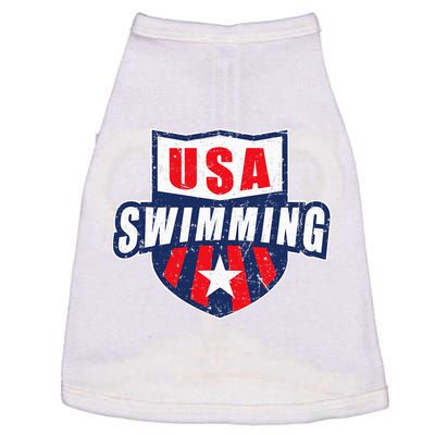 Usa Swimming Team Sports Athlete Us Swim Aquatic Doggie Tank