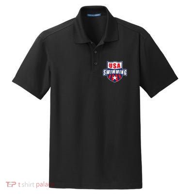 Usa Swimming Team Sports Athlete Us Swim Aquatic Dry Zone Grid Polo