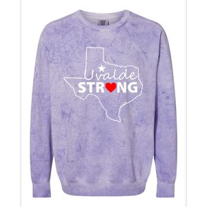 Uvalde Strong Texas Strong Colorblast Crewneck Sweatshirt