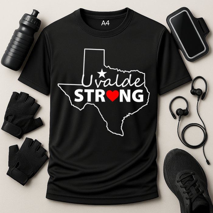 Uvalde Strong Texas Strong Cooling Performance Crew T-Shirt
