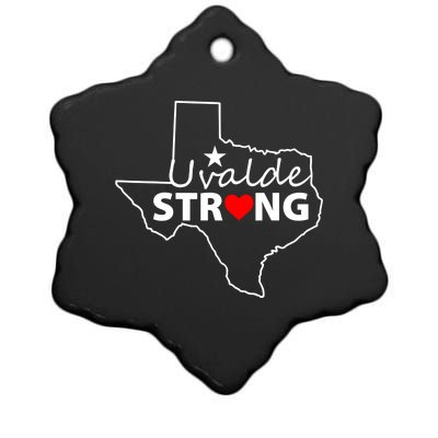 Uvalde Strong Texas Strong Ceramic Star Ornament