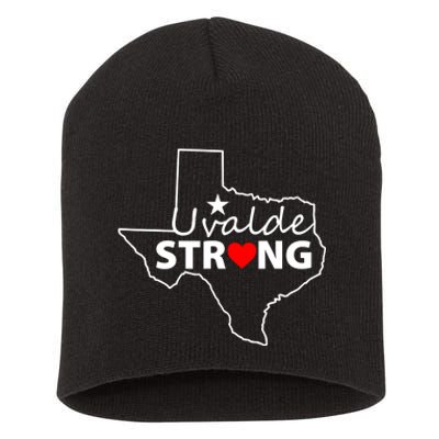 Uvalde Strong Texas Strong Short Acrylic Beanie