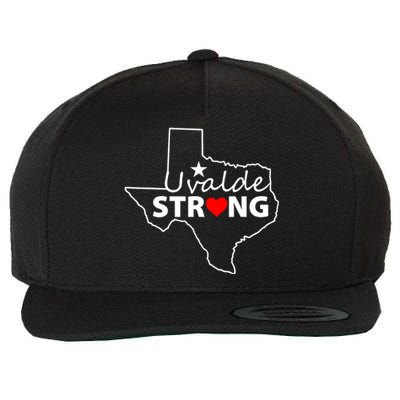 Uvalde Strong Texas Strong Wool Snapback Cap