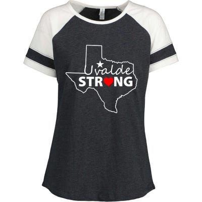 Uvalde Strong Texas Strong Enza Ladies Jersey Colorblock Tee