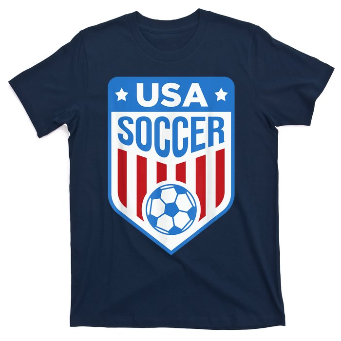 USA Soccer Team Support the Team Shirt USA Flag Football T-Shirt