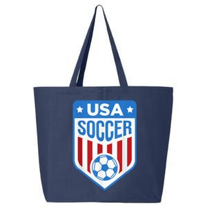 USA Soccer Team Support the Team Shirt USA Flag Football 25L Jumbo Tote