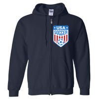 USA Soccer Team Support the Team Shirt USA Flag Football Full Zip Hoodie