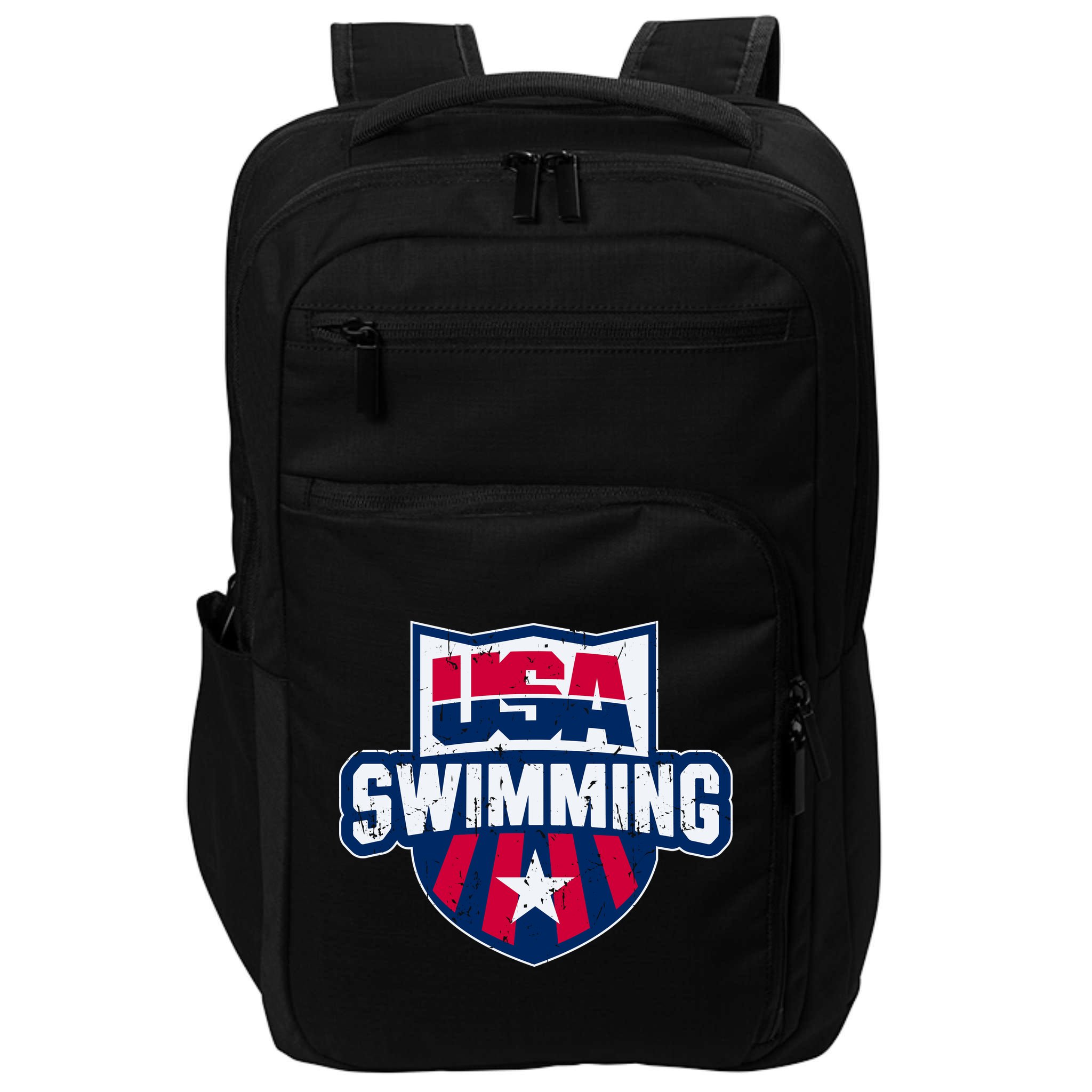 Usa Swimming Team Sports Athlete Us Swim Aquatic Impact Tech Backpack