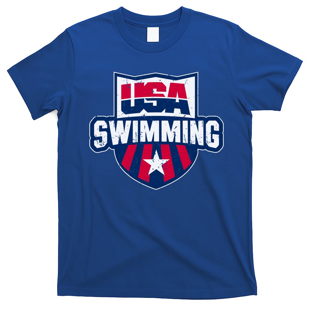 Usa Swimming Team Sports Athlete Us Swim Aquatic T-Shirt