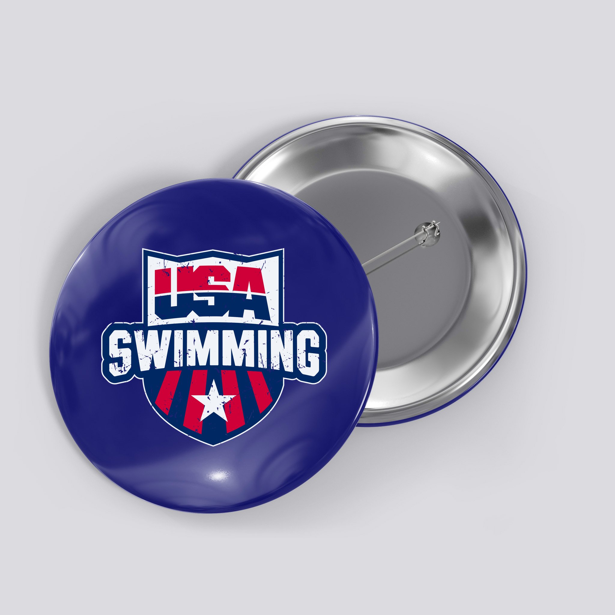 Usa Swimming Team Sports Athlete Us Swim Aquatic Button