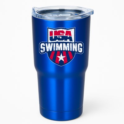 Usa Swimming Team Sports Athlete Us Swim Aquatic Tumbler