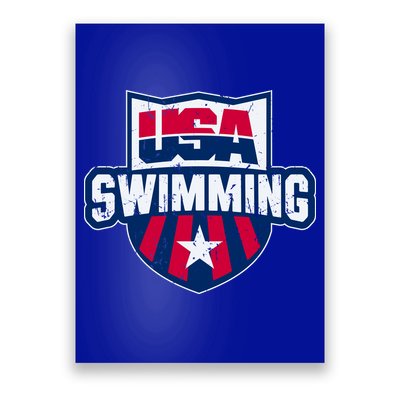 Usa Swimming Team Sports Athlete Us Swim Aquatic Poster
