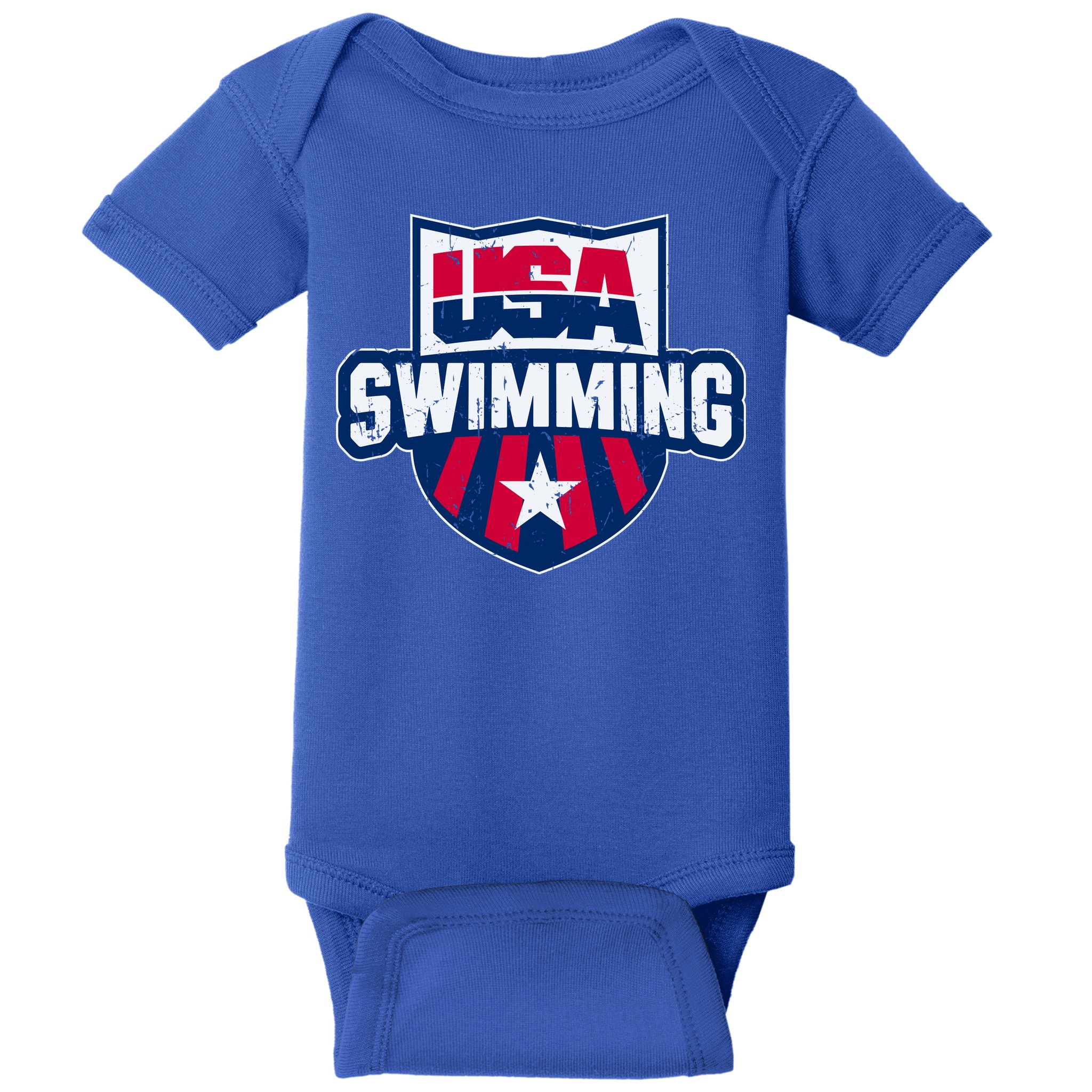 Usa Swimming Team Sports Athlete Us Swim Aquatic Baby Bodysuit