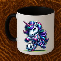 Unicorn Soccer Team Player Mug