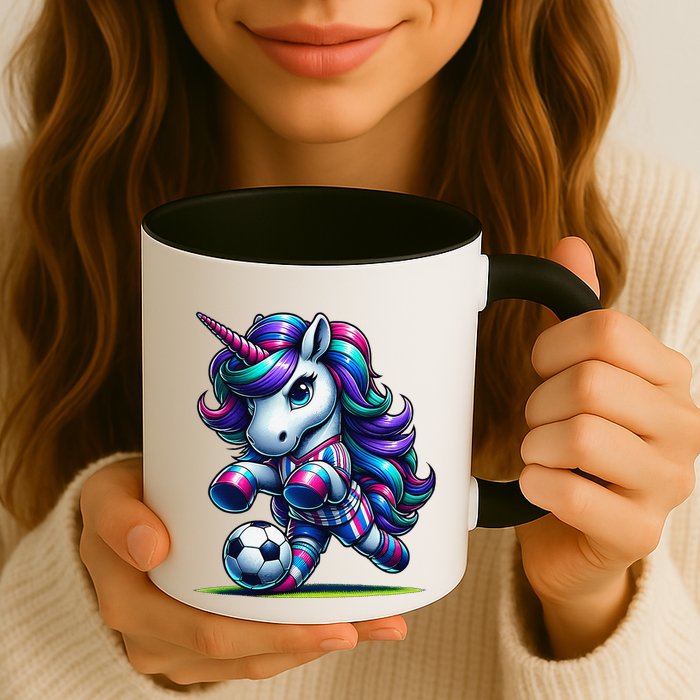 Unicorn Soccer Team Player Mug