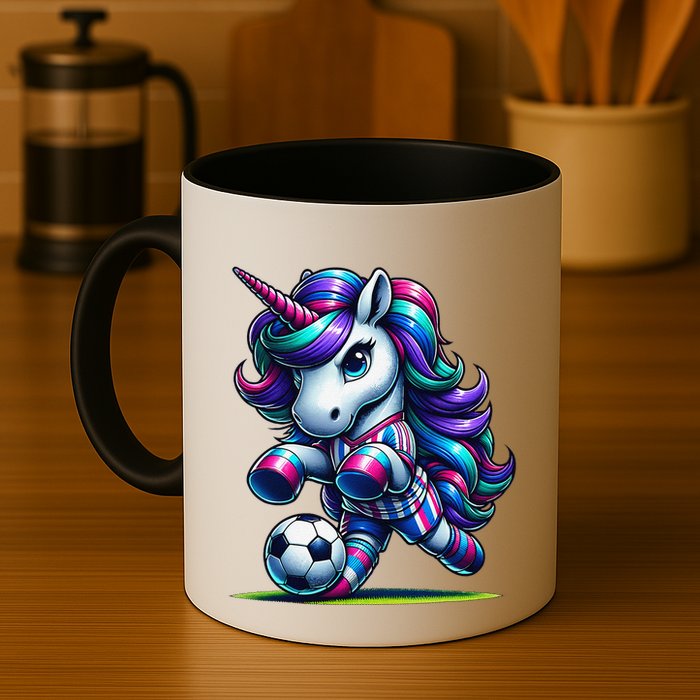 Unicorn Soccer Team Player Mug