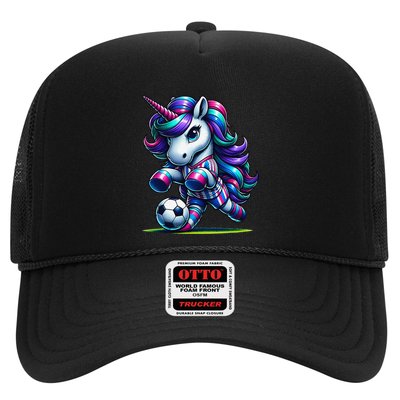 Unicorn Soccer Team Player Trucker Hat