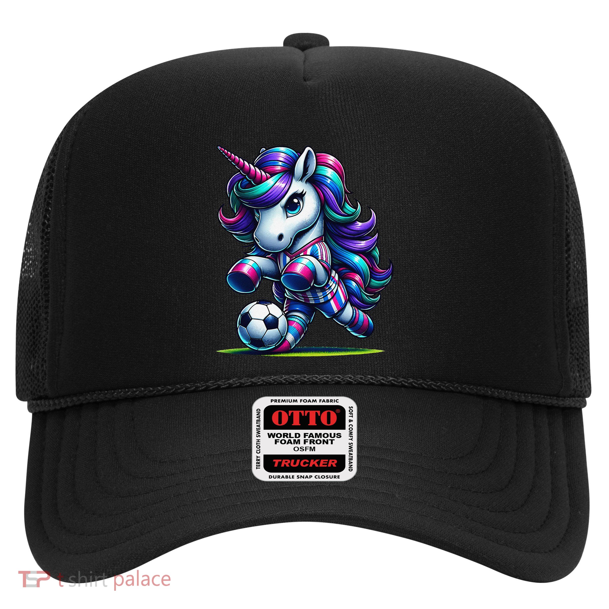 Unicorn Soccer Team Player Trucker Hat