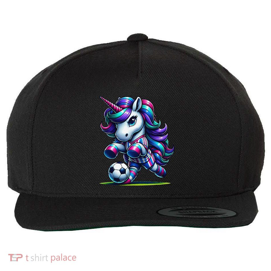 Unicorn Soccer Team Player Wool Snapback Cap