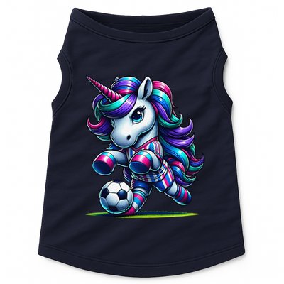Unicorn Soccer Team Player Doggie Tank