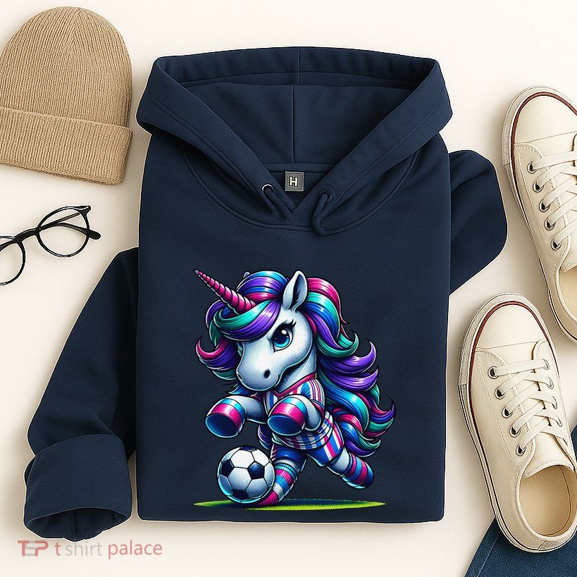Unicorn Soccer Team Player Hoodie