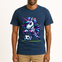 Unicorn Soccer Team Player Tall T-Shirt