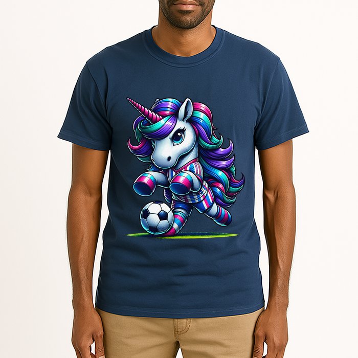 Unicorn Soccer Team Player Tall T-Shirt