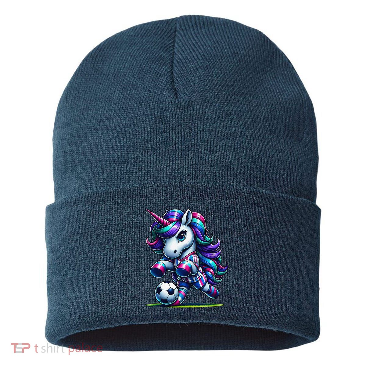 Unicorn Soccer Team Player Sustainable Knit Beanie