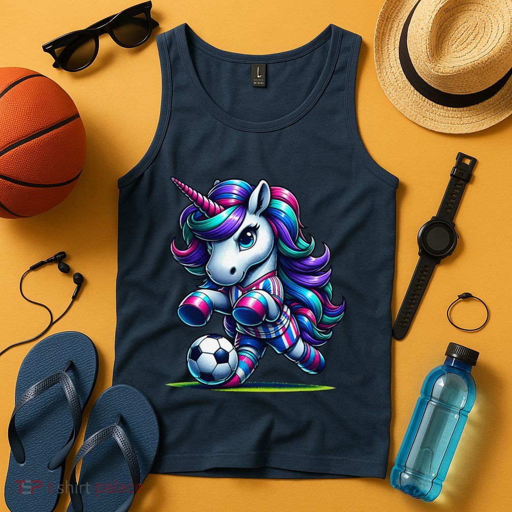 Unicorn Soccer Team Player Tank Top