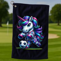 Unicorn Soccer Team Player Golf Towel